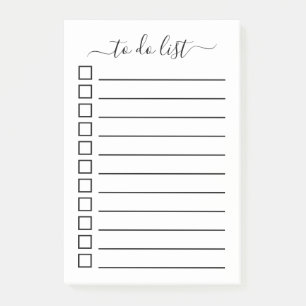 Moderne Kalligrafie mit Karo-Boxen Post-it Klebezettel