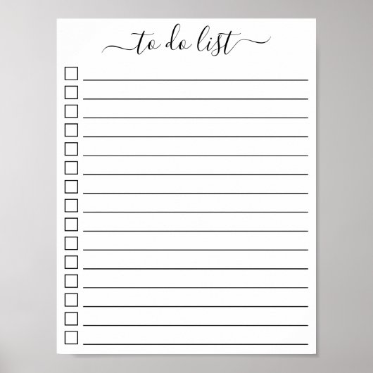 Moderne Kalligrafie mit Karo-Boxen Poster (Vorne)