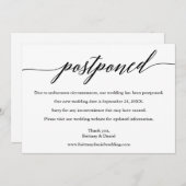 Moderne Kalligrafie - Neue Hochzeitdatum-Karte auf Save The Date (Vorne/Hinten)