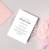 Moderne Kalligrafie Nuestra Boda Spanische Hochzei Einladung