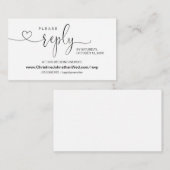 Moderne Kalligrafie, Online-UAWG auf der Website W Begleitkarte (Vorne/Hinten)