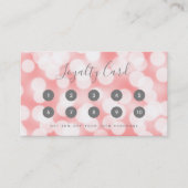 Moderne Kalligrafie Pink Champagne Bokeh Lights Treuekarte (Vorderseite)