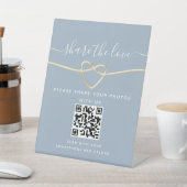 Moderne Kalligrafie - QR-Code Sockelschild (In SItu)