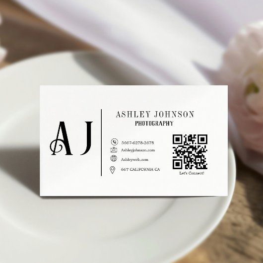 Moderne Kalligrafie Räume Designer Innendekoration Visitenkarte