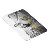 Moderne Kalligrafie Save the Date Hochzeitsszittel Magnet (Rechte Seite)