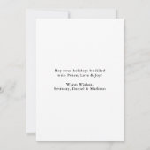 Moderne Kalligrafie Script 3 Foto Arch Weihnachten (Rückseite)