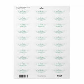 Moderne Kalligrafie Script Classic Green Nachname (Vorne)