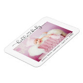 Moderne Kalligrafie Script Heart Hello Baby Magnet (Linke Seite)