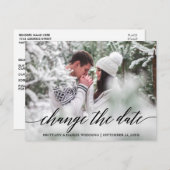 Moderne Kalligrafie-Skripte ändern das Datum des n Postkarte (Vorne/Hinten)