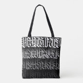 Moderne Kalligrafie-Tasche Tasche (Rückseite)