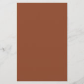 Moderne Kalligrafie Terracotta boho Hochzeitsmenü (Rückseite)