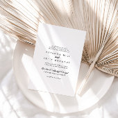 Moderne Kalligrafie Traditionelle Hochzeit Einladung