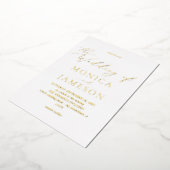 Moderne Kalligrafie V2 Hochzeit Folieneinladung (Gedreht)