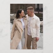 Moderne Kalligrafie Zeitlose Terrakotta-Hochzeit Begleitkarte (Rückseite)