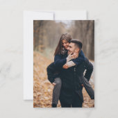 Moderne Kalligrafie Zeitlose Terrakotta-Hochzeit RSVP Karte (Rückseite)