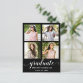 Moderne Kalligraphie 4 Foto Abschluss Ankündigung (Stehend Vorderseite)