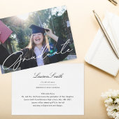 Moderne Kalligraphie-Abschluss-Ankündigungskarte Ankündigung