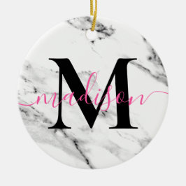 Moderne Kalligraphie aus schwarzgrauem Marmor Keramik Ornament