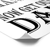 Moderne Kalligraphie Badezimmer Hochzeitsstiftung Poster (Ecke)