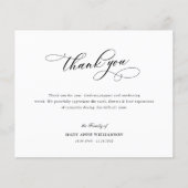 Moderne Kalligraphie Beerdigung vielen Dank (Vorderseite)