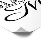 Moderne Kalligraphie Behalte Calm Bloody Mary druc Poster (Ecke)