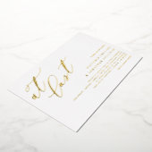 Moderne Kalligraphie bei der letzten Hochzeit Folieneinladung (Gedreht)