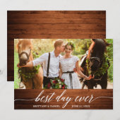 Moderne Kalligraphie Beste Tageswoche Dankeskarte (Vorne/Hinten)