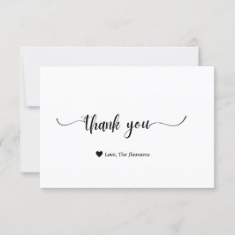 Moderne Kalligraphie danke Ihnen Wertkarte Einladung