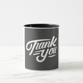 Moderne Kalligraphie Danke Mens Tasse