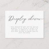 Moderne Kalligraphie Details Dusche Begleitkarte (Vorderseite)