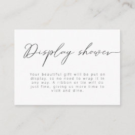 Moderne Kalligraphie Details Dusche Begleitkarte