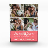 Moderne Kalligraphie "Die besten Freunde für immer Fotoblock (Vorderseite)