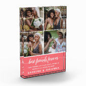 Moderne Kalligraphie "Die besten Freunde für immer Fotoblock (Links)