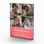 Moderne Kalligraphie "Die besten Freunde für immer Fotoblock (Rechts)