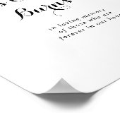 Moderne Kalligraphie - diese Kerze bröllt das Zeic Poster (Ecke)