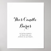 Moderne Kalligraphie - diese Kerze bröllt das Zeic Poster (Vorne)