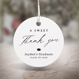 Moderne Kalligraphie Ein Sweet Vielen Dank Abschlu Geschenkanhänger