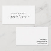 Moderne Kalligraphie - einfach recht Visitenkarte (Vorne/Hinten)