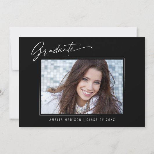 Moderne Kalligraphie Eleganter Tintenfisch-Script- Ankündigung (Vorderseite)