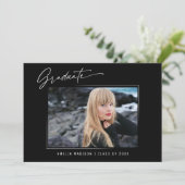 Moderne Kalligraphie Elegantes Drehbuch 3 Foto Gra Ankündigung (Stehend Vorderseite)