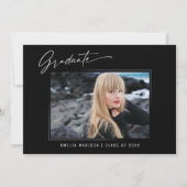 Moderne Kalligraphie Elegantes Drehbuch 4 Foto Gra Ankündigung (Vorderseite)