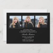 Moderne Kalligraphie Elegantes Drehbuch 4 Foto Gra Ankündigung (Rückseite)