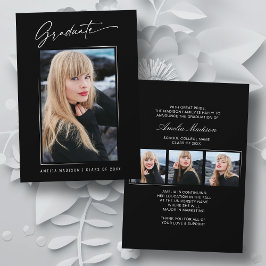 Moderne Kalligraphie Elegantes Drehbuch 4 Foto Gra Ankündigung