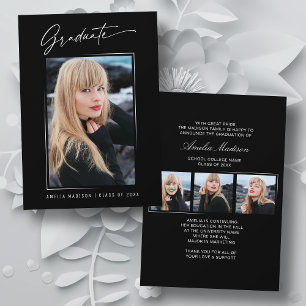 Moderne Kalligraphie Elegantes Drehbuch 4 Foto Gra Ankündigung