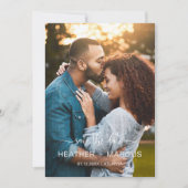 Moderne Kalligraphie Elegantes Foto Save the Date Einladung (Vorderseite)