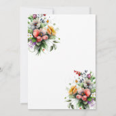 Moderne Kalligraphie Elegantes Party Einladung (Rückseite)