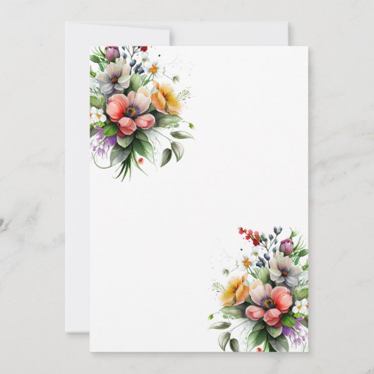 Moderne Kalligraphie Elegantes Party Einladung (Rückseite)