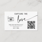 Moderne Kalligraphie erfassen den QR-Liebe-Code Begleitkarte (Vorderseite)