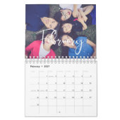 Moderne Kalligraphie-Familie Foto 2026 Kalender (Feb 2027)