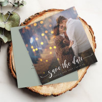 Moderne Kalligraphie-Foto-Hochzeit